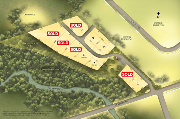 a site plan of the development