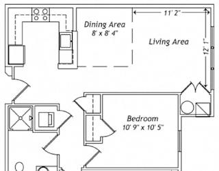 Floor Plan 2 Bedroom