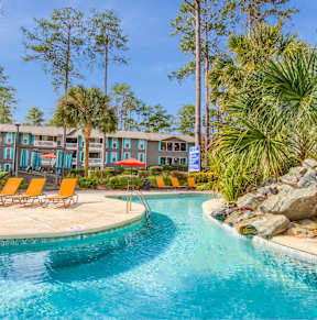 our apartments have a large pool for residents to enjoy