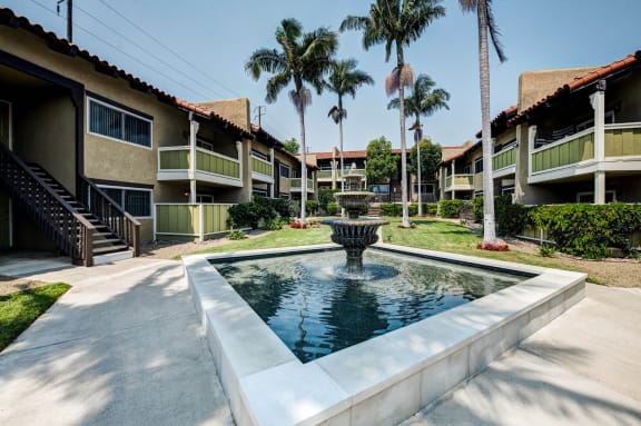 Water Fountain Photo at Newport Bay Terrace, Newport Beach, California