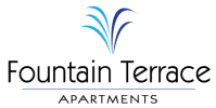 the logo for fountain terrace apartments