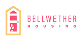 A logo for Bellwether Housing features a house with a plant growing out of it.