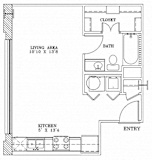 3A Lofts Floor Plan at The Landmark Apartments, New Braunfels, 78130