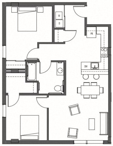 Floor Plans of Reverb in Seattle, WA