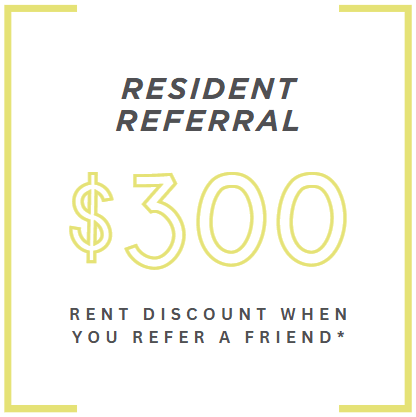 a return discount when you refer a friend with a dollar sign
