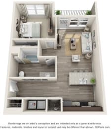 Marble FloorPlan at Whetstone Flats, Nashville, TN
