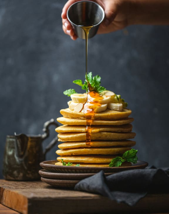 a plate of food on a table