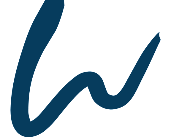 A blue squiggly line on a black background.