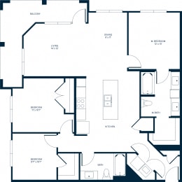 C1 Floor Plan at Watermark at Harvest Junction, Colorado