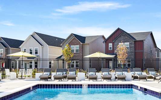 Drone Pool View at Mural Brownsburg, Indiana