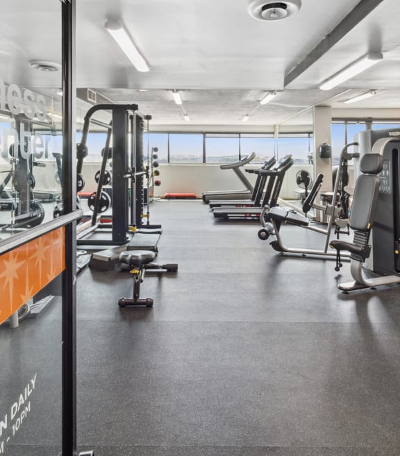 Fitness center at Walnut Towers at Frick Park, Pittsburgh, PA