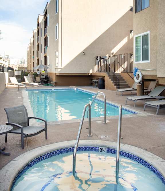 Small Pool at Vineland Gardens, Studio City, CA
