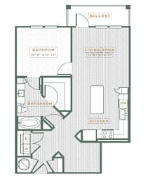 A2 Floorplan at POINTE AT EAST SHORE APARTMENTS, Florida