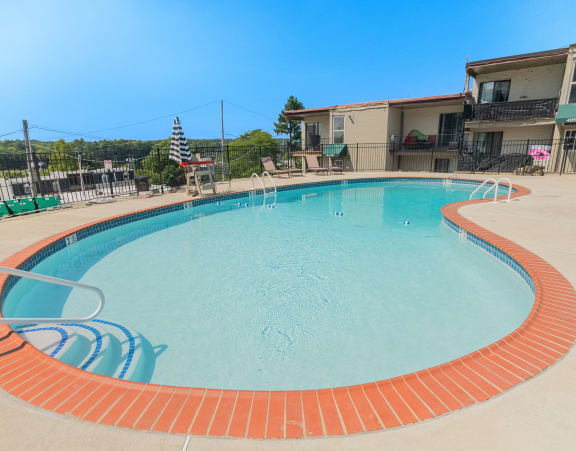 the swimming pool at our apartments