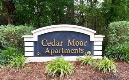 Cedar Moor Monument sign