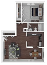 Floor Plan 1 Bedroom