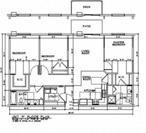  Floor Plan 3 Bedroom 2 Bathroom