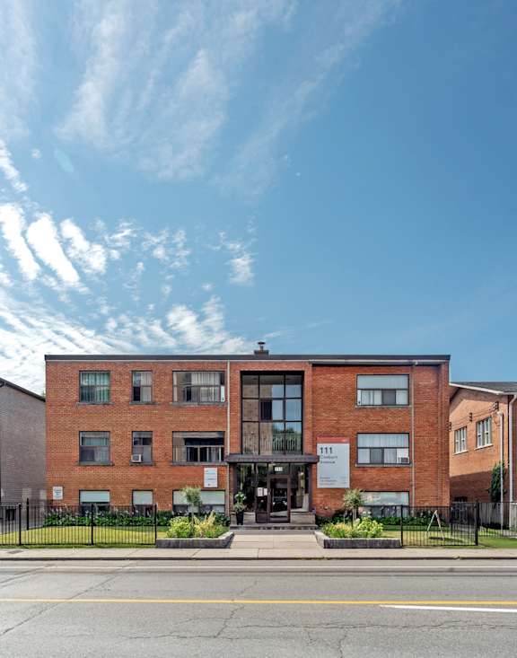 Exterior Street at 111 Cosburn, East York Ontario