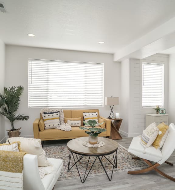 Riverwalk Townhomes Model Living Room