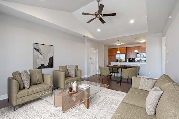 A kitchen with a stove, oven, microwave, and cabinets. at Pennsauken Golf Course Villas, PENNSAUKEN, NJ, 08109