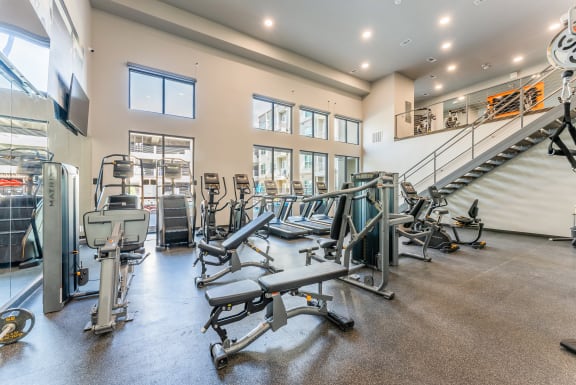 State Of The Art Fitness Facility at Residences at 3000 Bardin Road, Texas