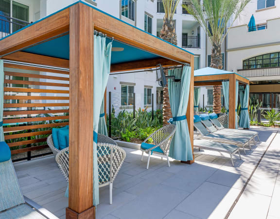 Outdoor Lounge by the Pool at Sola, San Diego, 92130