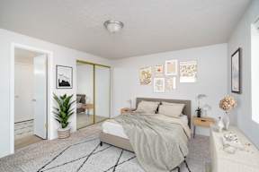 Bedroom With Closet at Ironwood Apartments, Coeur dAlene, ID, 83814