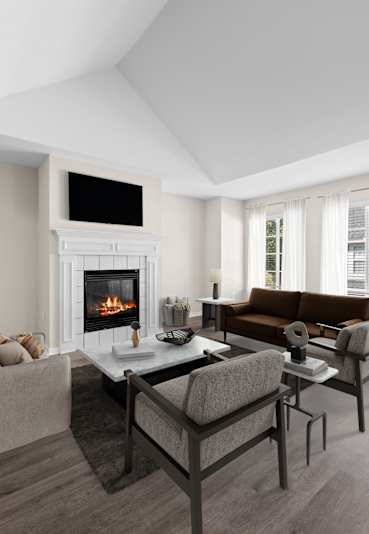 a bedroom with a bed and a closet at Summit Creek, Canton, MI 48188