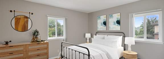 Bedroom at Ames Lake Neighborhood Apartments, St Paul, MN, 55106
