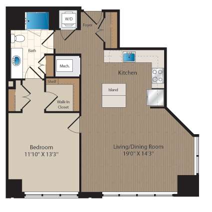 1 bedroom luxury apartments McLean VA