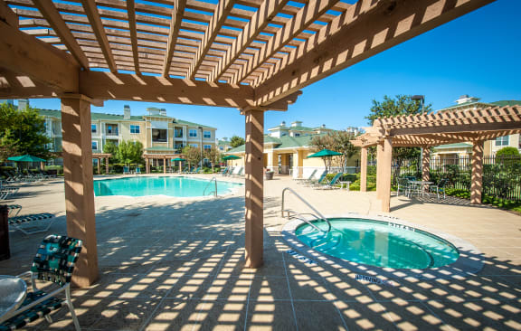 the swimming pool at our apartments at The Atlantic Stonebriar, The Colony, TX 75056