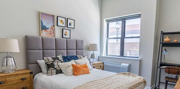 Bedroom at The Standard Apartments, Allentown, 18101