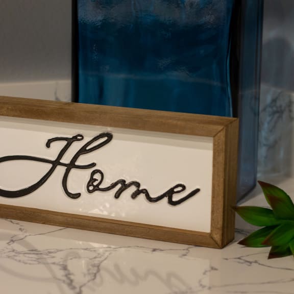 Home Decor Wooden Sign at The Crossings at Redlands in California, 92374