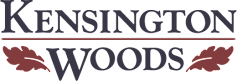 The image is a logo of Kensington Woods.