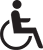 person in a wheelchair icon