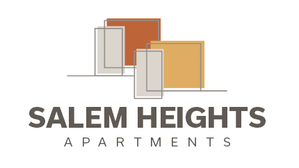 the logo for salem heights apartments