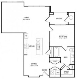 The Paramount Floorplan at The Manhattan Tower and Lofts