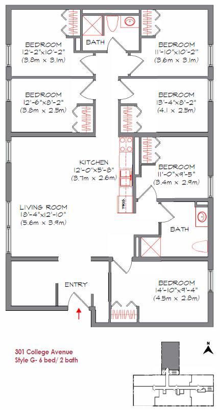 a floor plan of a small house