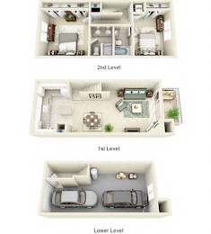Two Bed / Two Bath The Colonnade Apartments in Hillsboro, OR 97124