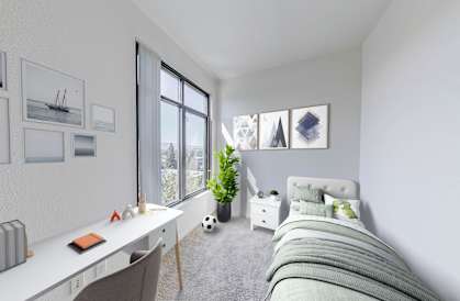 furnished kids bedroom at Vendome Place, San Jose, California