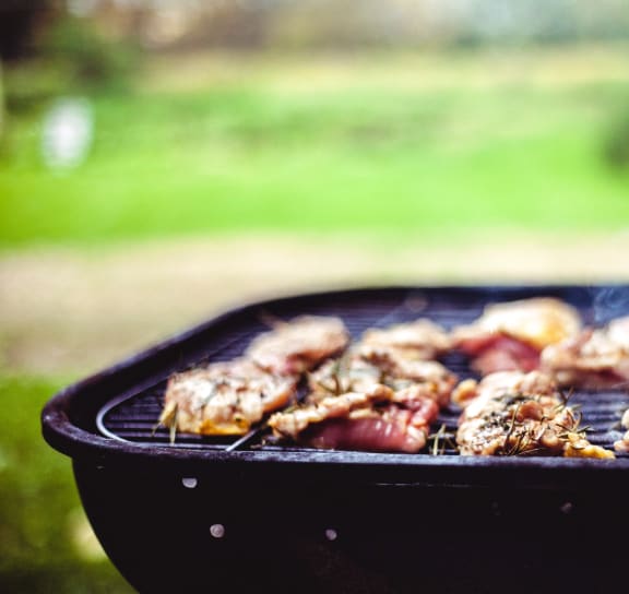 a picture of chicken wings being grilled on a grill