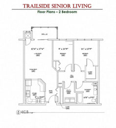  Floor Plan 2 Bedrooms 1 Bathroom