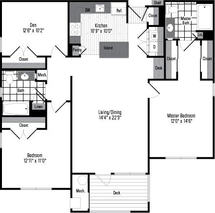 2 bedroom apartments in md
