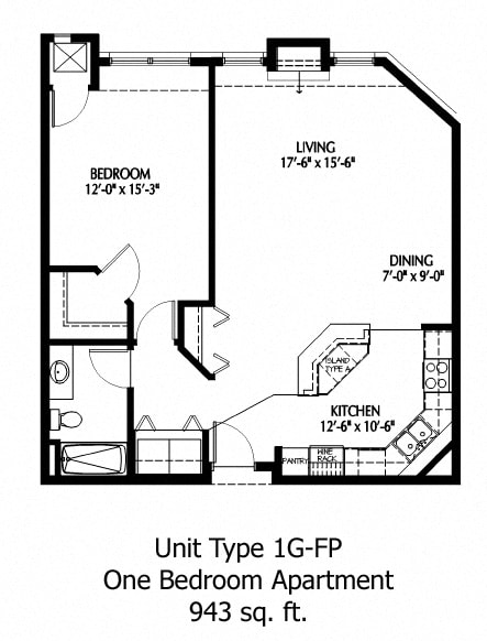 1 Bedroom G at The Bluffs at Nine Mile Creek, Eden Prairie, MN, 55344