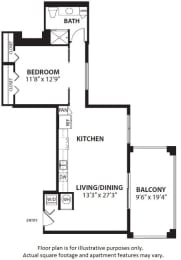A4 floor plan at Windsor at Doral, Doral, FL