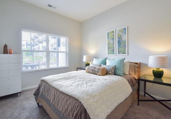 one of the bedrooms at Mirada Apartments, Lewis Center