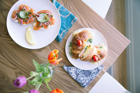 Breakfast Table at Cypress Meadows Senior Apartments, Ventura, California