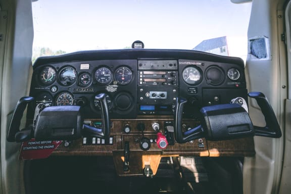 Small Aircraft Cockpit at Cypress Meadows Senior Apartments, Ventura, CA