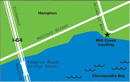 A map shows a location called Mill Creek Landing.
