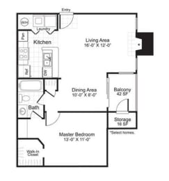 A2_2_Floor Plan at Latitudes Apartments